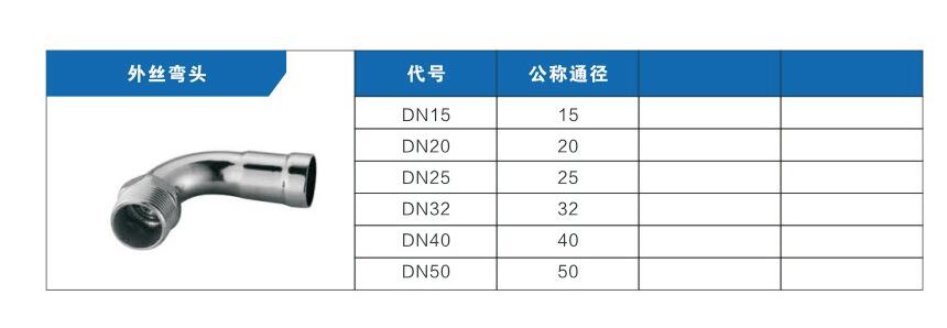 外丝弯头