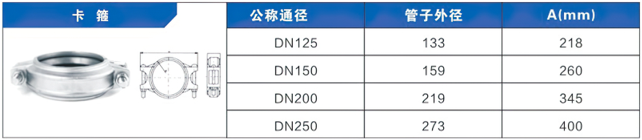 卡箍沟槽式管件